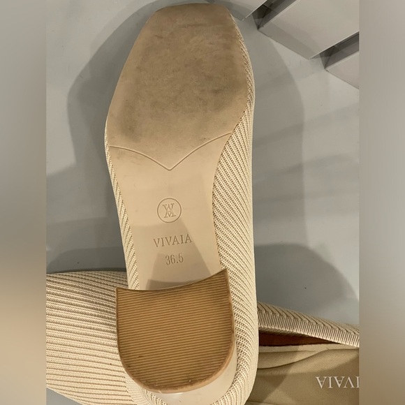 Vivaia Melody Square-Toe Chunky Heels Beige size 36.5 - Picture 4 of 8